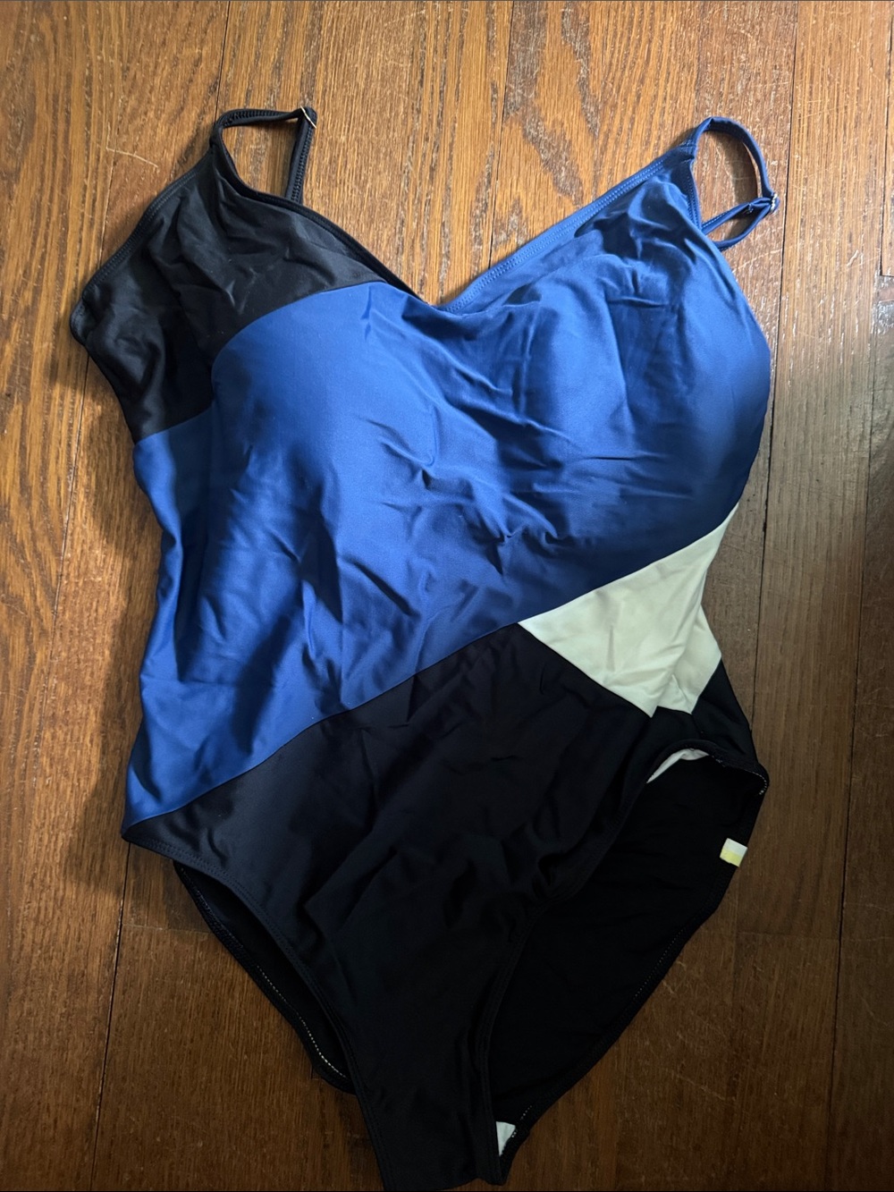summersalt Two-Tone Swimsuit in Navy & Cream